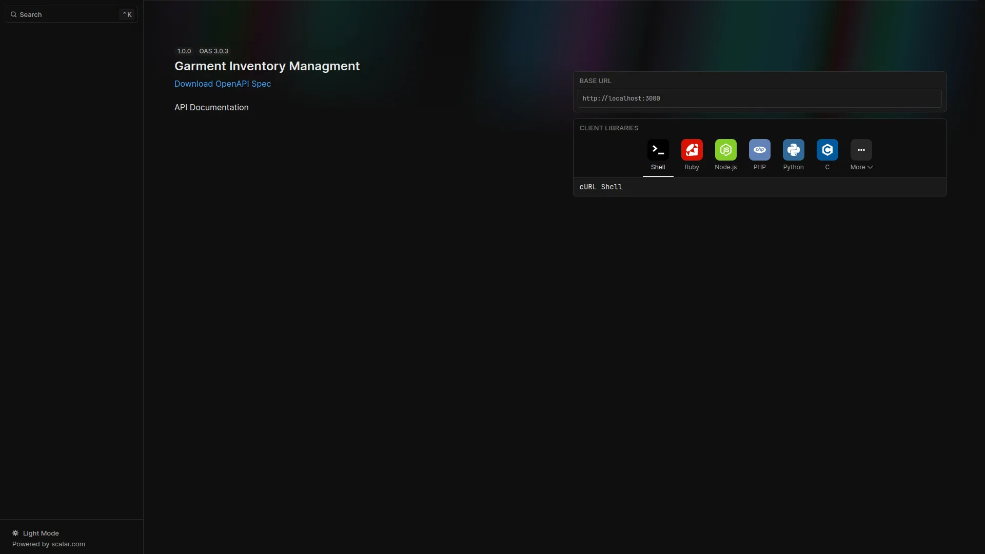 Garment Inventory Management
